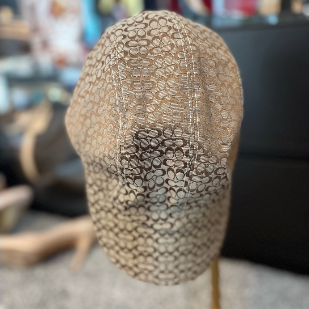 Coach Brown Patterned Hat - image 5